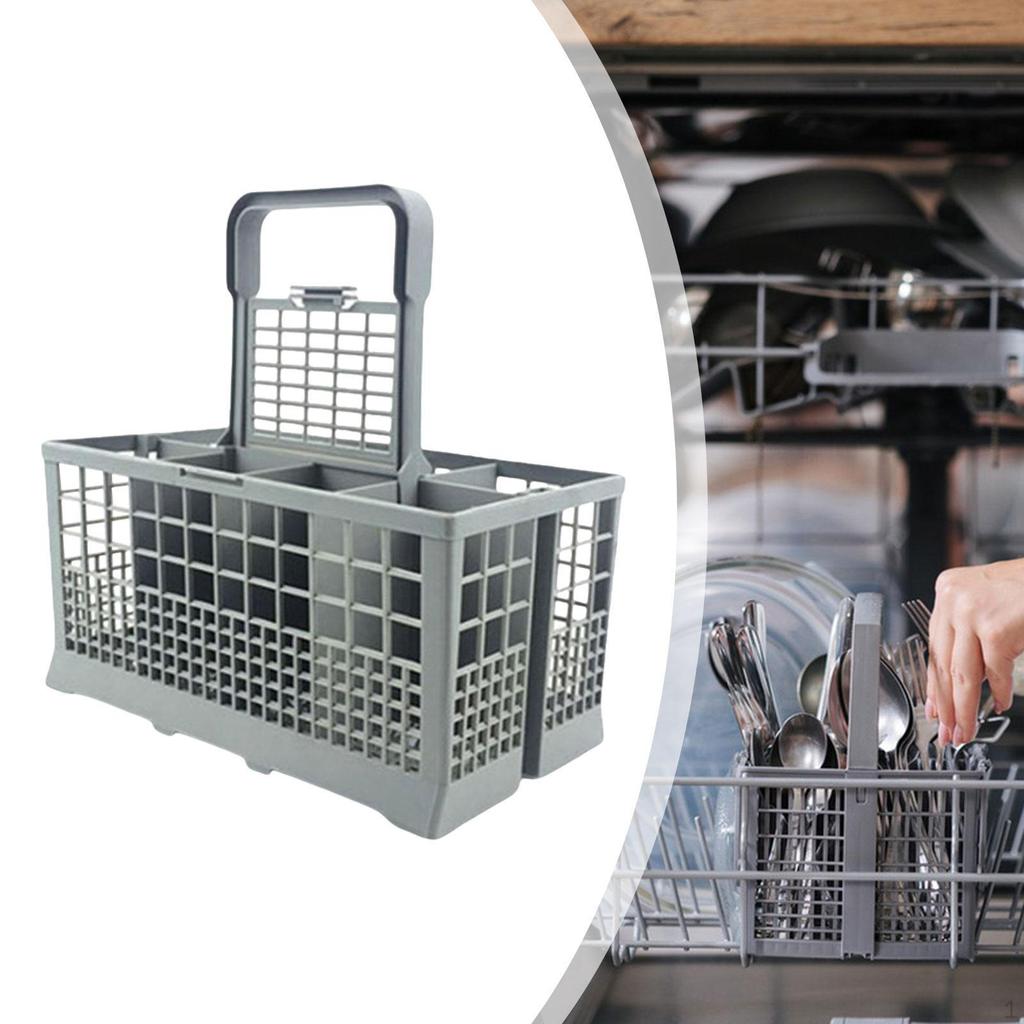 Dishwasher Cutlery Basket with 7 Compartments Professional Accessory Easy To Install Practical