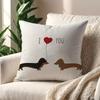 Cartoon Dachshund cushion cover For Pillow Printing Sofa Decoration Home Car Room Coffee Shop Office Nordic Simplicity