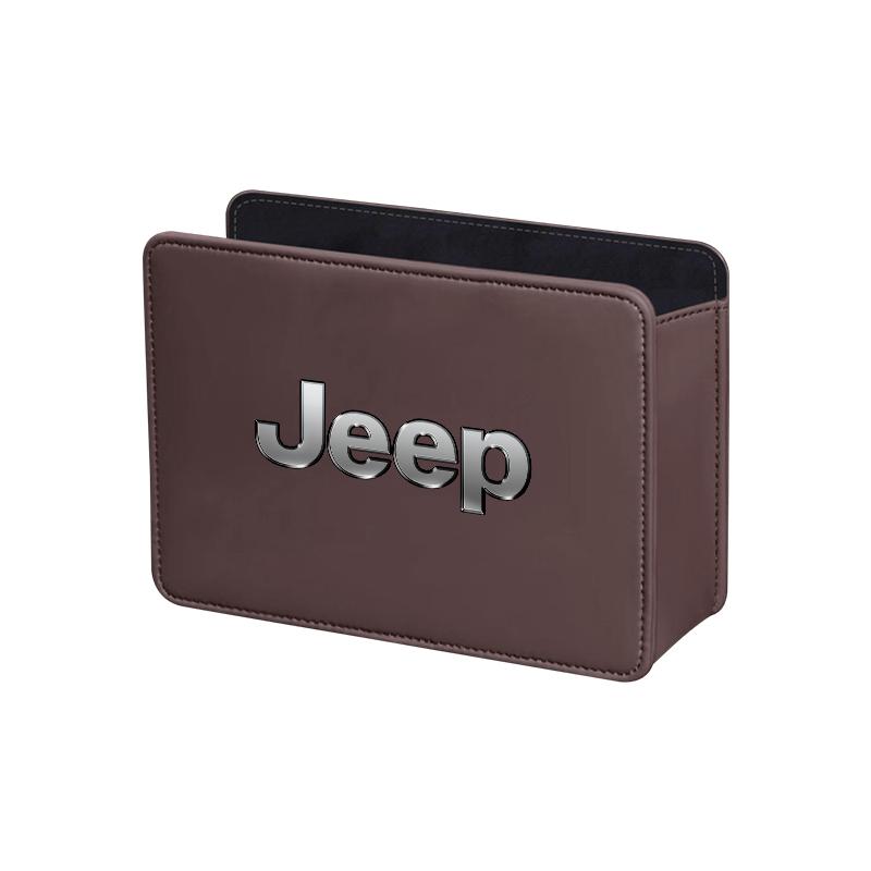 

Для автомобіля Jeep Шкіряний смітник Автомобільні аксесуари для зберігання в дверях та на спинці сидіння Для Jeep Grand Cherokee Wrangler JK Gladiator Comp
