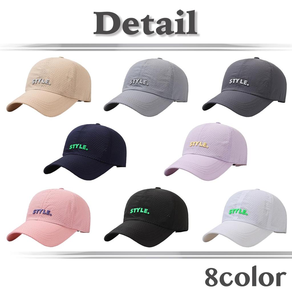 CZA101 [White Fang] Cap, Hat, Mesh, Running, Sports, Breathable, Casual, Men's, Women's, (Khaki)