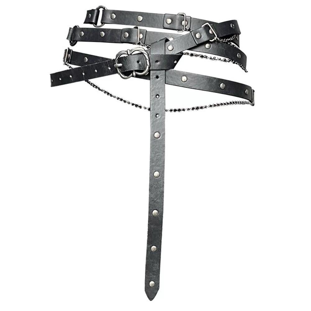 Metal Pin Buckle Viking Waist Belts Adjustable Chain Belt Dress Wear