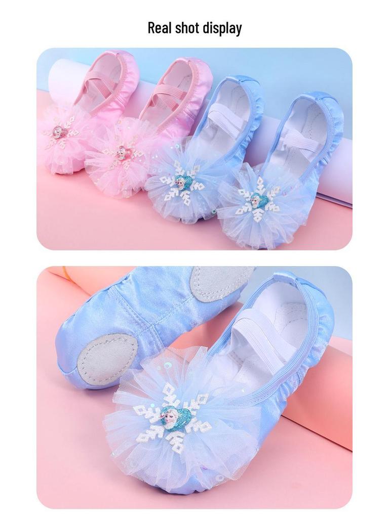 Aisha Blue Soft Sole Ballet Shoes for Girls and Toddlers (Model 8008)