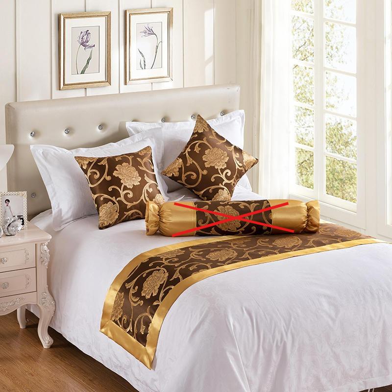 1pcs European Printing Style Bed Runner Throw Home Hotel Decoration Bed Flags Wedding Bedroom Bed Tail Towel Pillowcase Dust-proof and Easy To Clean
