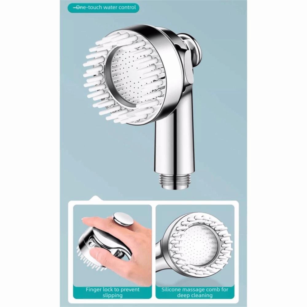 Water Control Dog Bathing Nozzle Gentle Spray Shower Sprayers with Bath Brush Pet Bathing