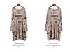 Autumn Plus Size Women's Newspaper Print Loose Knit Sweater