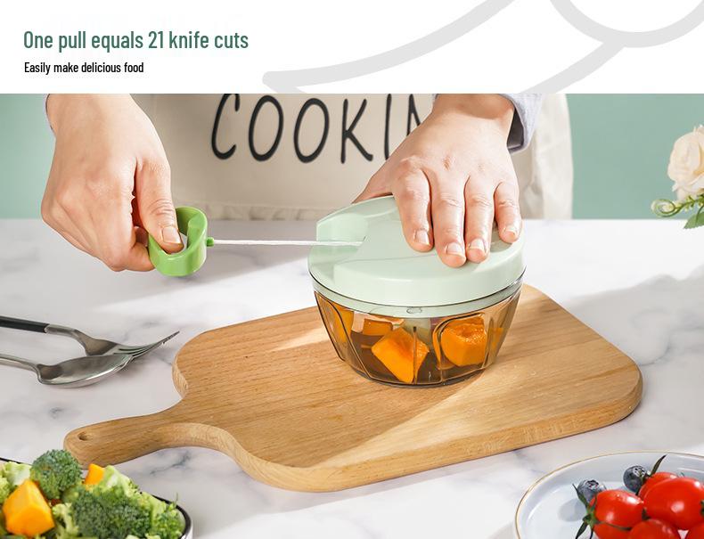 Manual Garlic & Onion Puller: Seasoning, Dumpling, Ginger, Meat Grinder, Pumpkin & Potato Puree, Baby Food Maker, Food Processor