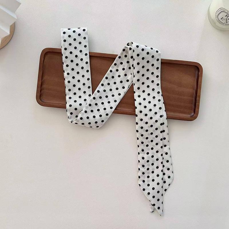 Foulard da Donna in Raso di Seta Stretto Foulard da Collo Sciarpe da Collo Stampate Sciarpa Lunga Sottile in Seta Fascia per Capelli Testa Collo Nastri per Borsa Fasce per Capelli
