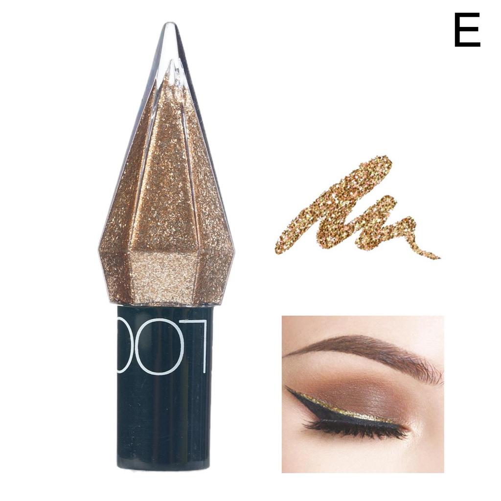 Professionelle Schimmernde Augenliner Kosmetik für Frauen Pigment Silber Roségold Farbe Flüssiger Glitzer Eyeliner Günstiges Make-up Kosmetikartikel
