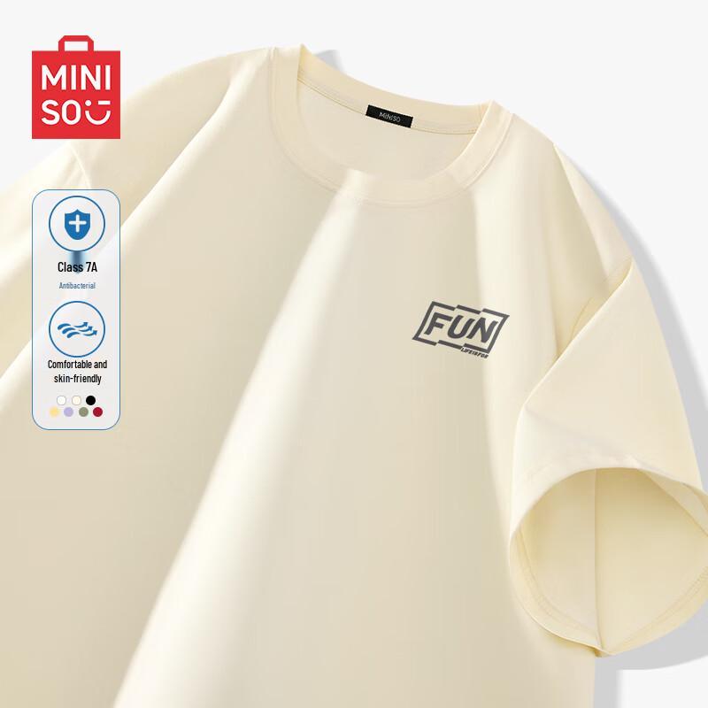 MINISO Men s 2025 Antibacterial Short Sleeve T-shirt 3XL