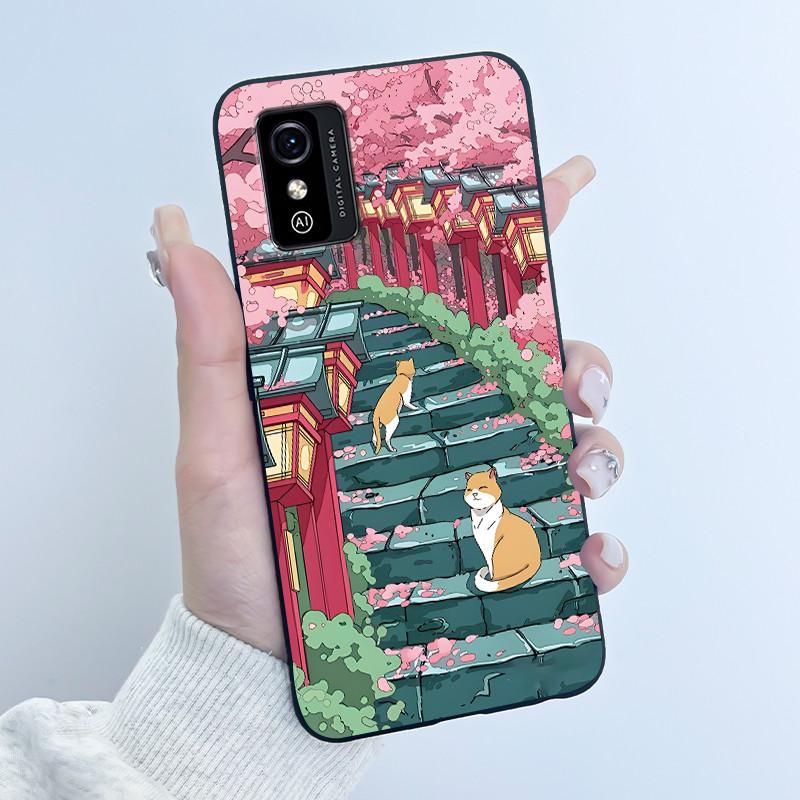 Cute Cartoon Case For ZTE Blade L9 Fundas Capa Printing Shell Protective Cover Soft Silicone Black Casing Shockproof Coque