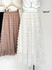 Polka Dot Mesh Fairy Fluffy Long Skirt - 2026 Spring/Summer High Waist A-line Layered Skirt for Women