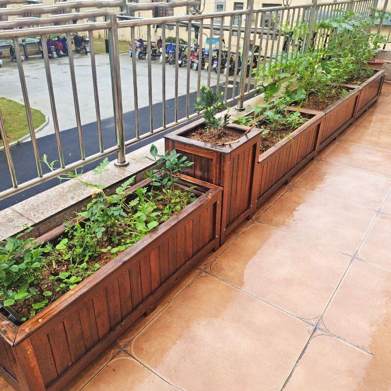 Hualongdun Anti-Corrosion Wooden Planter Box