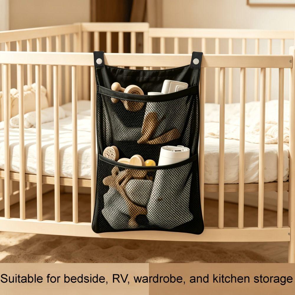 Lightweight Baby Crib Hanging Bag Breathable Underwear Storage Bag Baby Crib