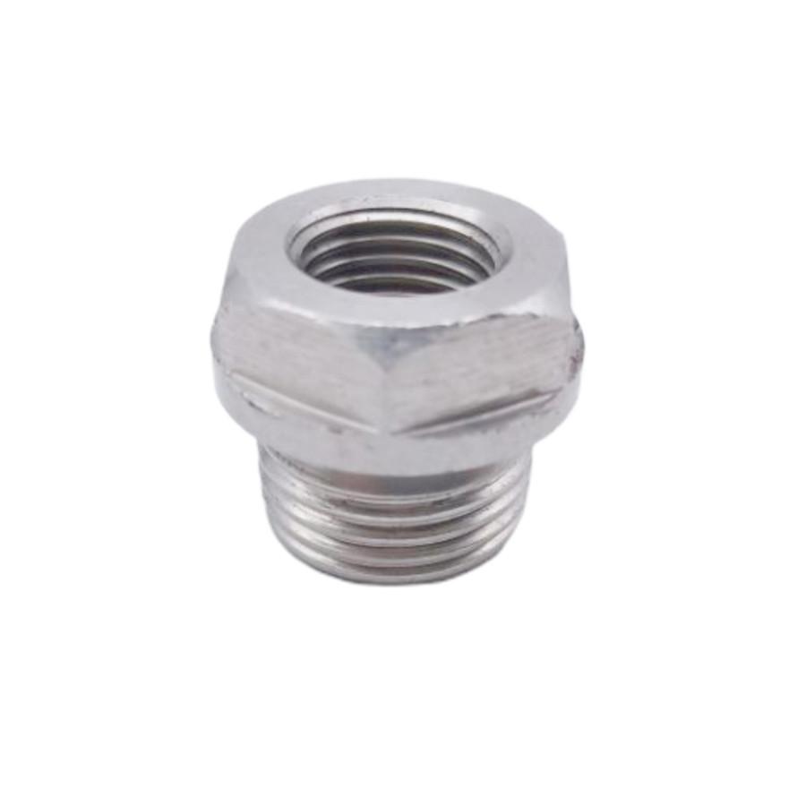 2× O2 oxygen sensor weld bung stainless steel M18mm 1.5mm to M12x1.25mm Adaptor