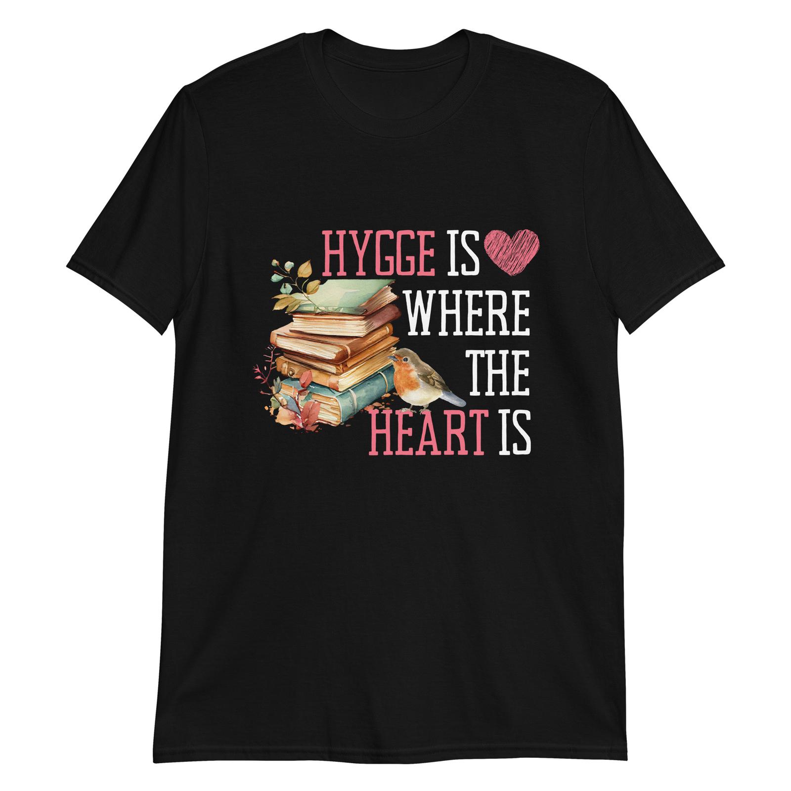 Hygge is Where the Heart Is Cozy T-Shirt Mens Womens Tees Top 3XL