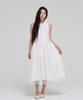 LEVHEARTED Layered See-Through Dress - White