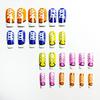Colorful Mid-Length European Square Nail Art Stickers - Detachable, Wearable Fashion for Personalized Style
