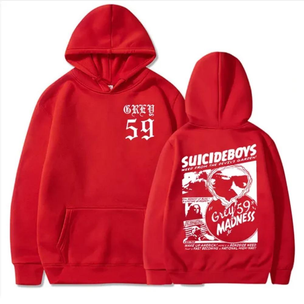 Suicideboys G59 Mikina s kapucí pro muže Ženy Unisex Muisc Hip Hop Styl Y2k Streetwear Dlouhé rukávy Volné Fleecové mikiny