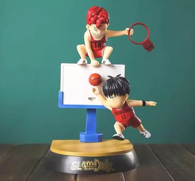 Slam Dunk GK Sakuragi Hanamichi Kaede Rukawa Anime Figure Dunk Action Figure Scene Doll Car Decoration Toys