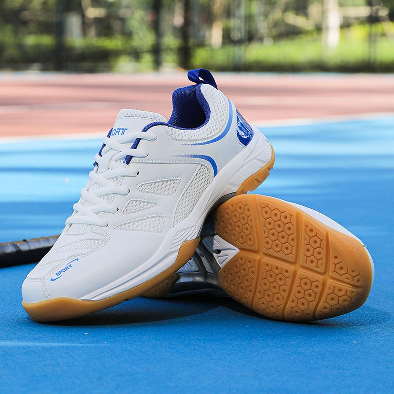 Men's Badminton Training Shoes Breathable Mesh Competition Sports Shoes Comfortable Running Shoes PU Net Cloth Sports sneakers