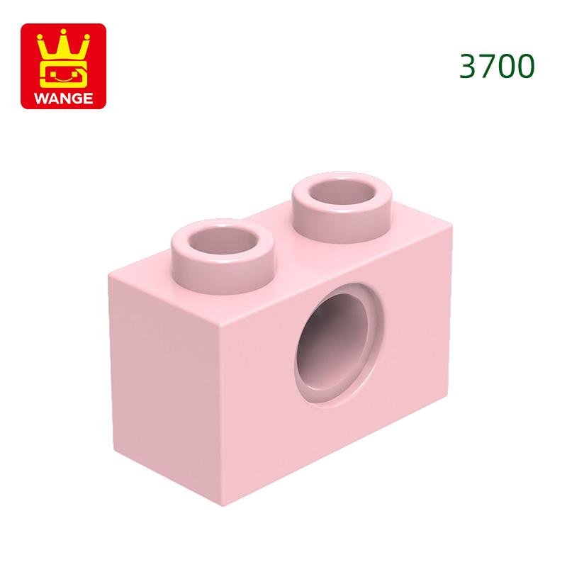 125Pcs/lot 3700 1x2 1 Hole Constructing Blocks MOC DIY Accessories Compatible With Bricks Children Toys Gift Box