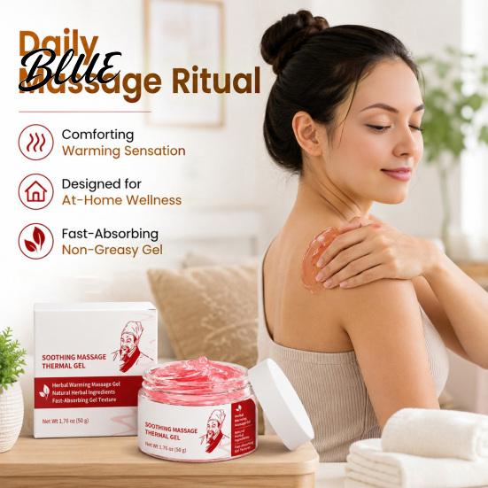Warming Massage Cream 1/2Pcs Body Soothing Thermal Gel Natural Herbal Deep Gel Tissue Cream Firming & Smoothing Skin Moisturizer