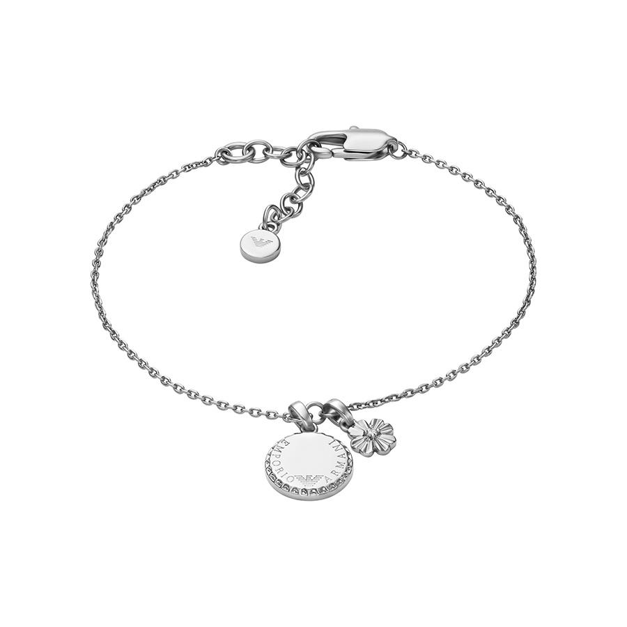 Emporio Armani Lucky Four Leaf Clover Bracelet Women Bracelets Silver EGS3276040 Basic Packaging-Box