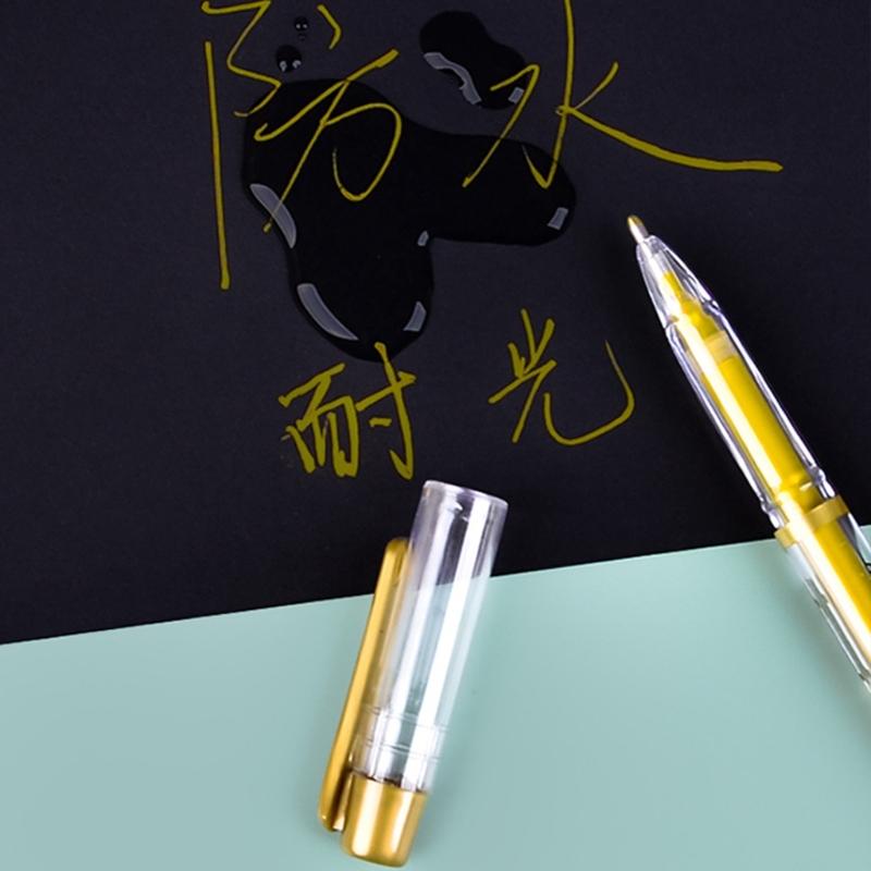 Highlighter Gelstift 1mm Feiner Liner Stift Kunst Zeichenstift Weiß Silber oder Golden Für Künstler Anfänger Student Kunst Zeichnung
