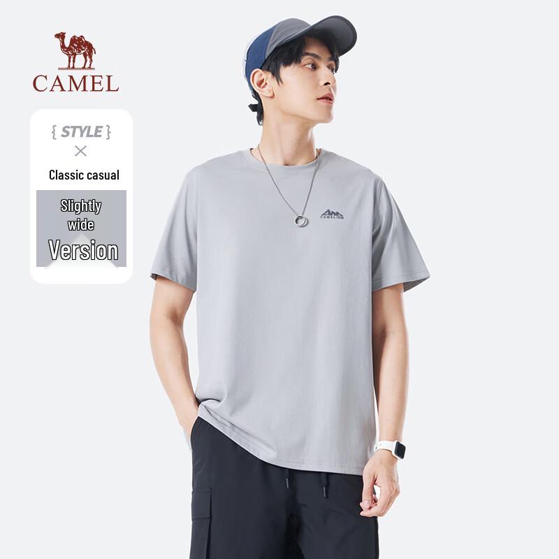 CAMEL Men's Three-Proof Round Neck Short Sleeve T-Shirt