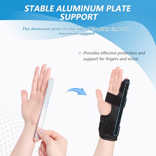 Removable aluminum strip support finger brace trigger tail finger splint tendon sheath little finger support protective splint