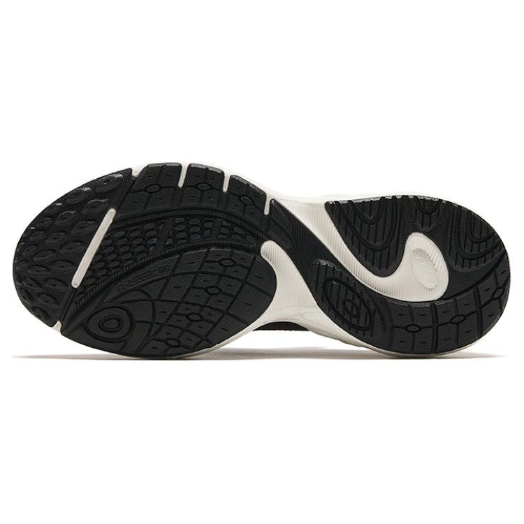 Anta Lifestyle Series Non-Slip Wear-Resistant Breathable Low-Top Casual Shoes Women Sneaker Beige Black 122428853-2