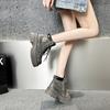 Rhubarb Boots Thick Sole Work Boots Martin Boots Women's Shoes