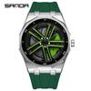 SANDA 1162 Men's Trendy Waterproof Rotating Wheel Quartz Watch