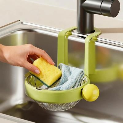 Hanging Sink Food Strainer with Hook Sink Organizer Multifunctional Sink Drain Basket  Kitchen