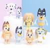Bluey Anime Action Figures Bandit Chilli Bingo With Movable Joints Animation Dog Model Dolls Kids Party Favor Toys Birthday Present