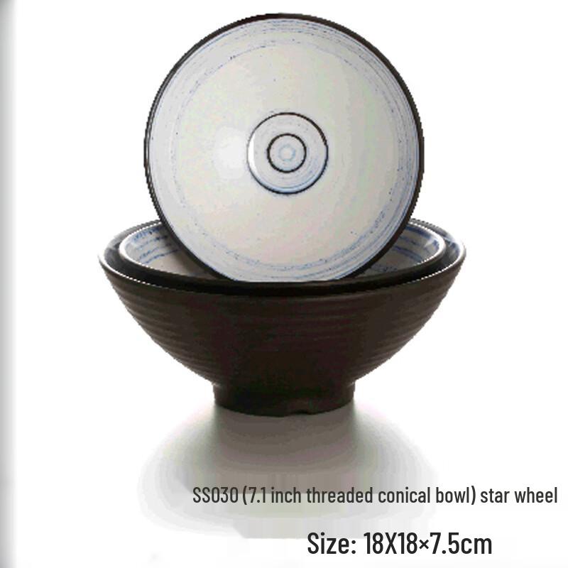 Handon 7.1-inch Melamine Noodle Bowls (3-Pack)
