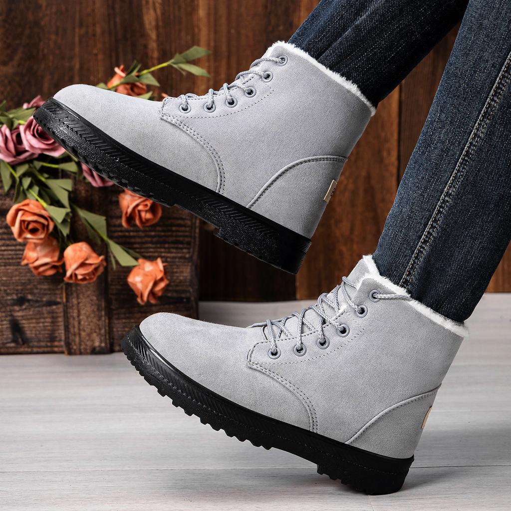 Cotton shoes women's cold-proof snow boots large size thermal boots fashionable versatile boots women's velvet thickened cotton boots