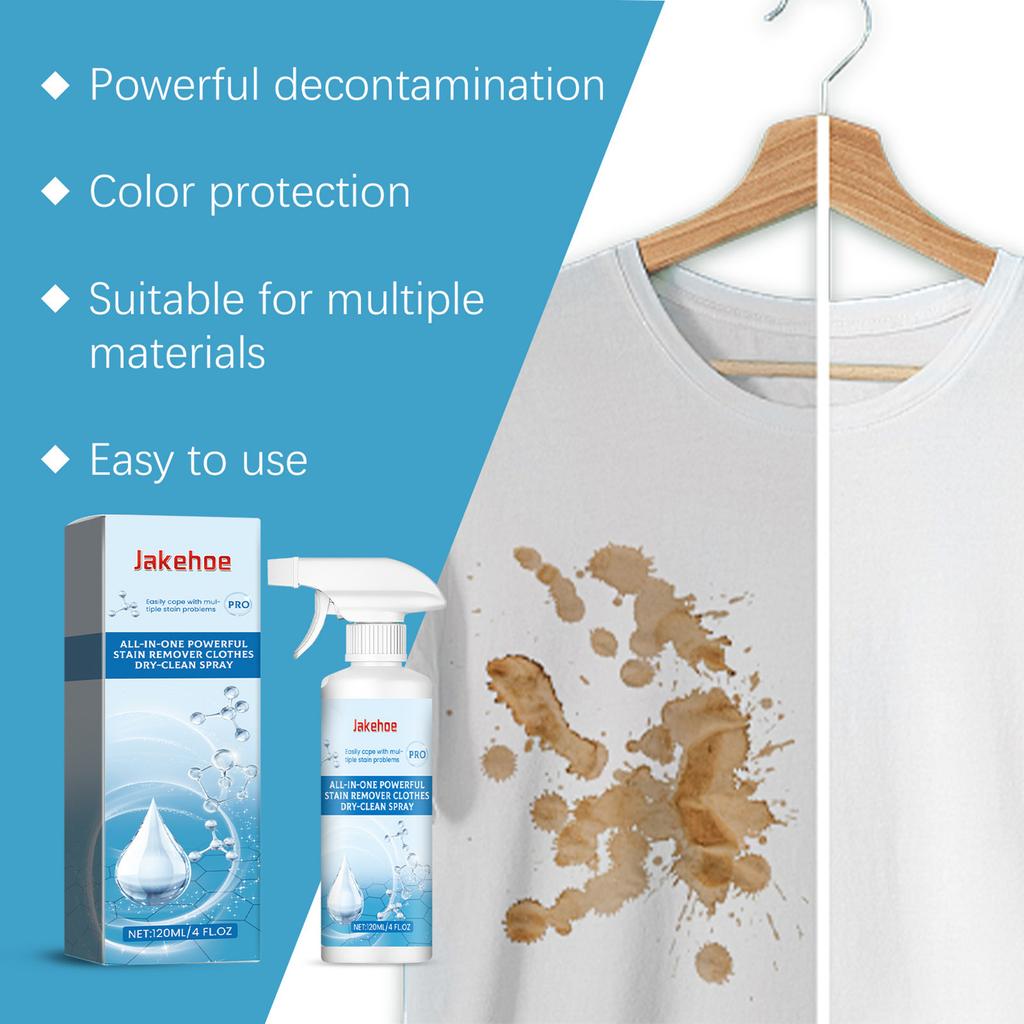 Potente Quitamanchetas Ropa Spray Limpieza en Seco Limpieza Profunda Suciedad Rebelde Solución Limpiadora Tejidos Cuidado Diario Lavandería
