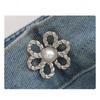 Jean Button Pin Waistband Reducer Flower Shape Adjustable Waist Buckles Alloy Material Trouser Waist Tightener for Pants