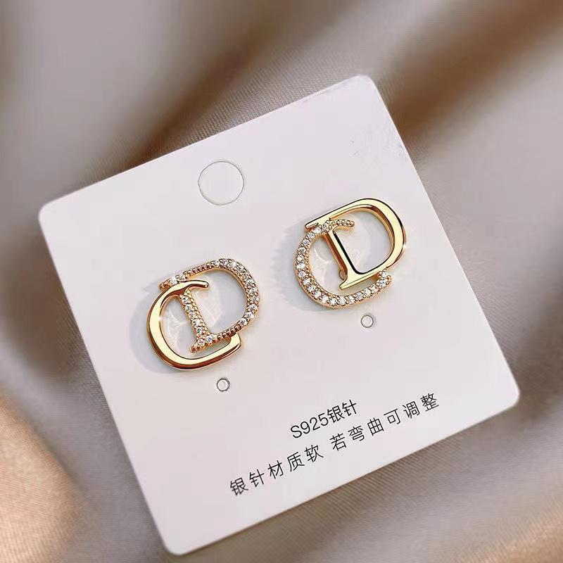 2023 Trendy Tassel Letter Stud Earrings for Women - Light Luxury 925 Silver Design