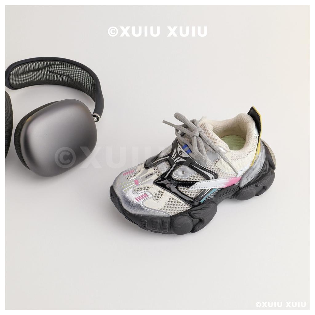 XSHX "Paris Crocodile Wind" Heavy Industry Children's Daddy Sneakers Spring and Autumn Double Net Boys and Girls [Wenzhou Shoes]
