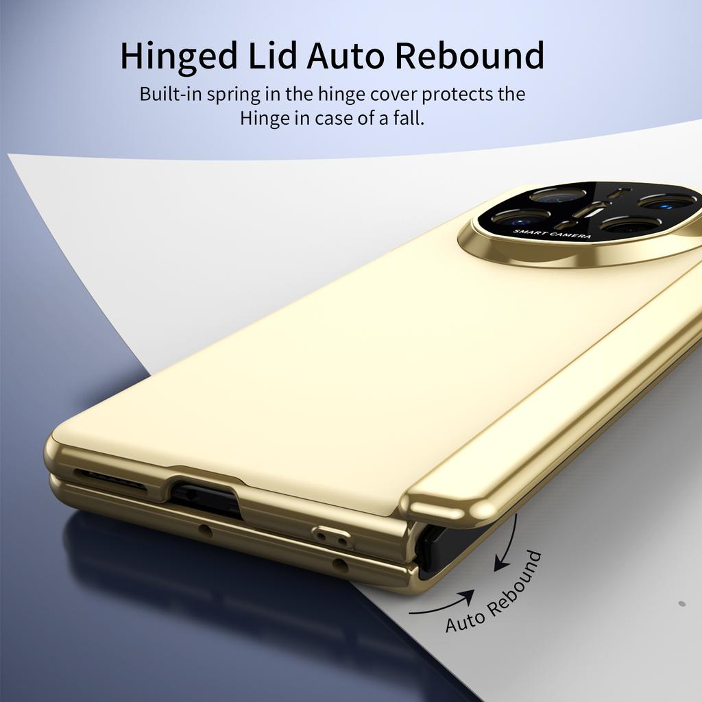 For Huawei Mate X6 AG Matte Vacuum Plating Hinge Full Protective Glass Front Film Drop Resistant Phone Case