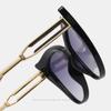  New Vintage Female Cat Eye Sunglasses For Women Men Fashion Oversized Framle Sun Glasses Gradient Shades UV400 Eyewear