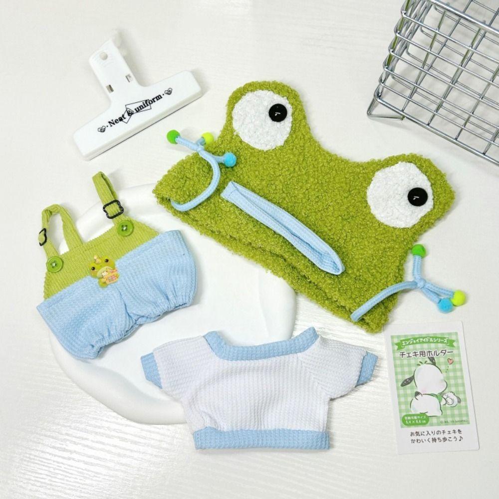 Cute 20cm Dolls Clothing Set Cartoon Plush Dolls Clothes Trendy Doll Clothes  Cotton Doll