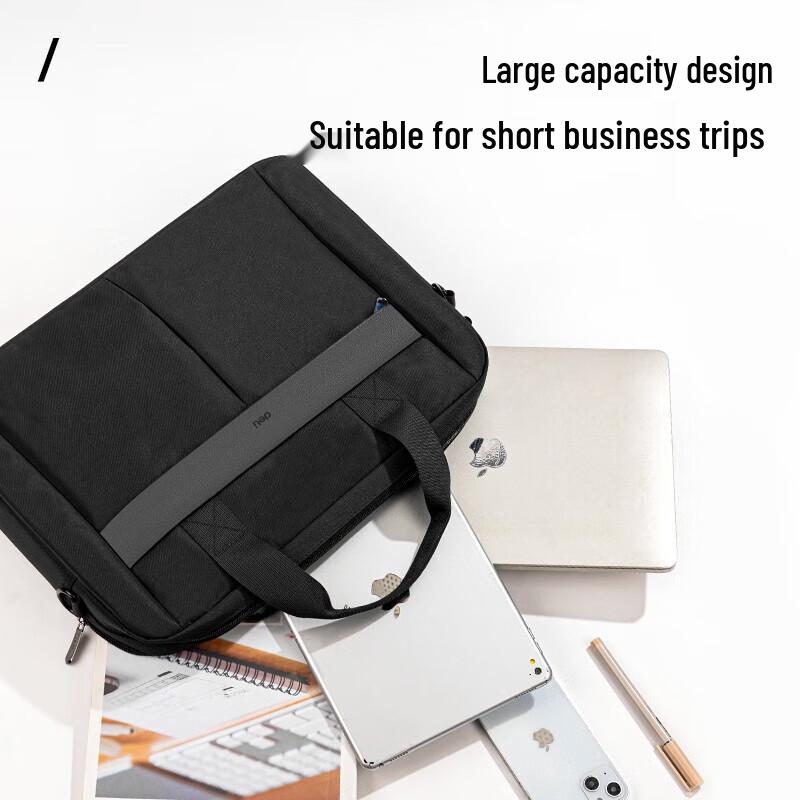 Deli Portable Zippered Business Briefcase
