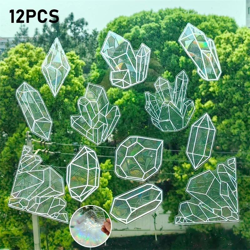 New Rainbow Sun Catcher Wall Stickers Light Catcher PVC Window Film Self Adhesive Decal Motorcycle Sticker PVC Film Home Decor