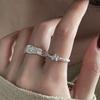 Silver Color Star Rings for Women Men Fashion Geometric Handmade Irregular Vintage Ring Party Christmas Gifts