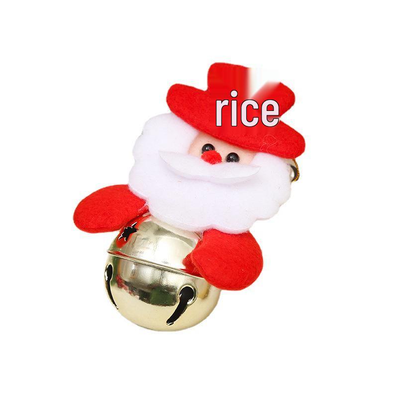 Santa Claus Doll Ornaments with Bells - Christmas Tree Decorations & Children's Gifts