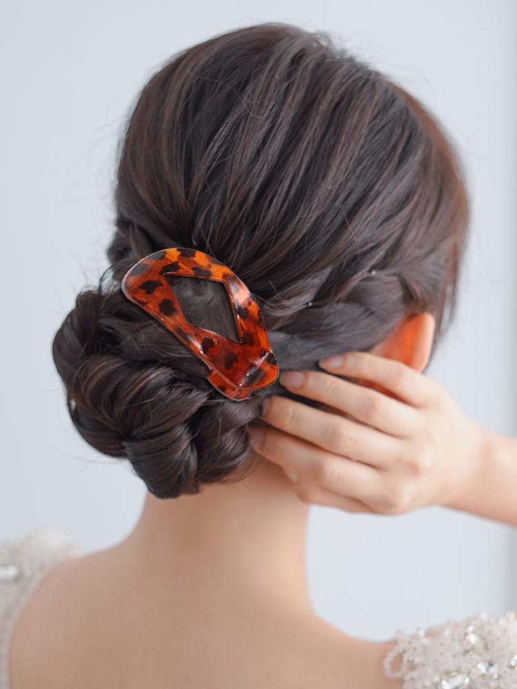 Elegante Entenschnabel-Haarspange für Frauen & Mädchen Entenschnäbel Flache Haarspangen Flache Runde Krallenklemmen für Dickes Oder Dünnes Haar