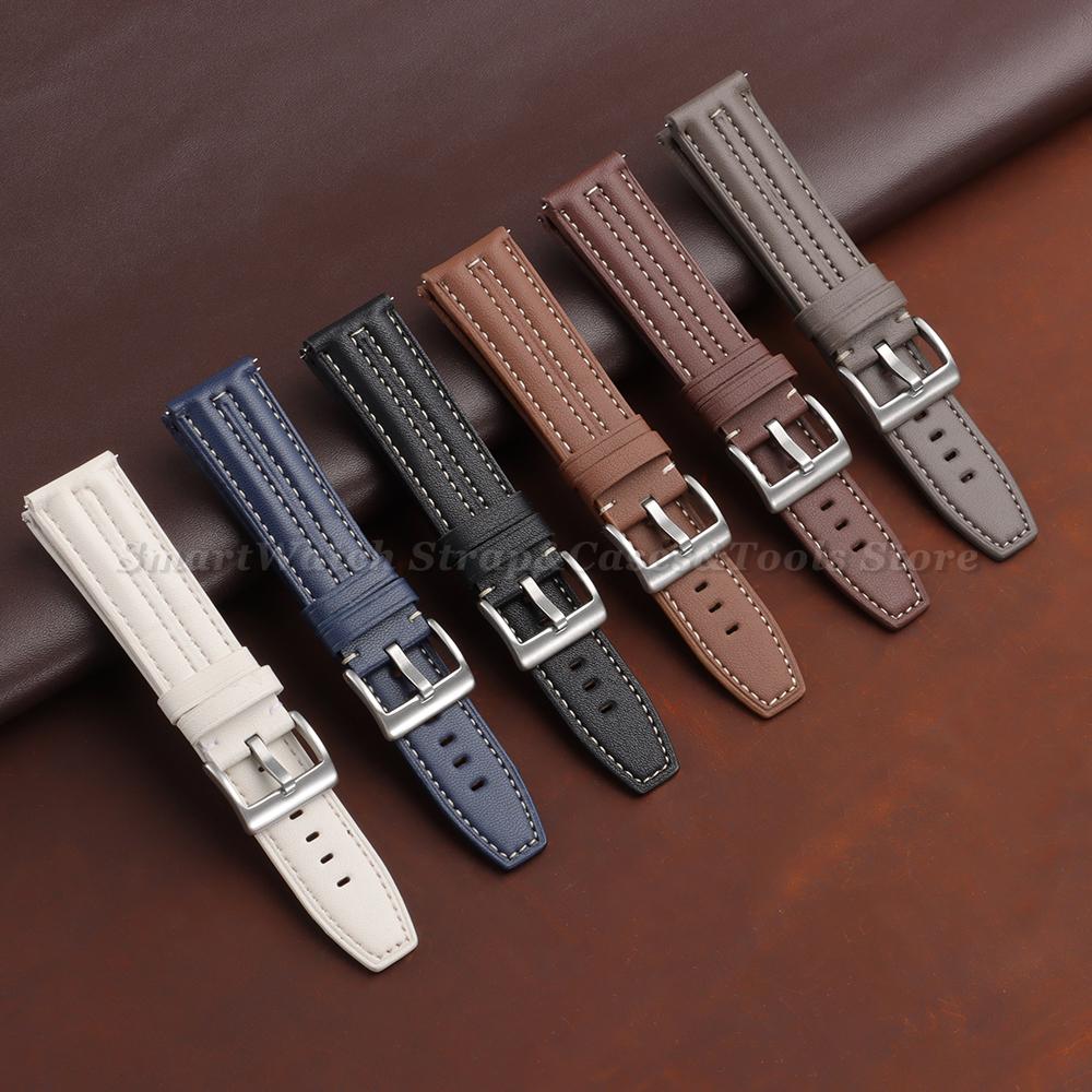 20mm 22mm Retro Watch Band Women Men Wristband Quick Release Universal Replacement Strap for Samsung Galaxy Watch 7 40mm / 44mm
